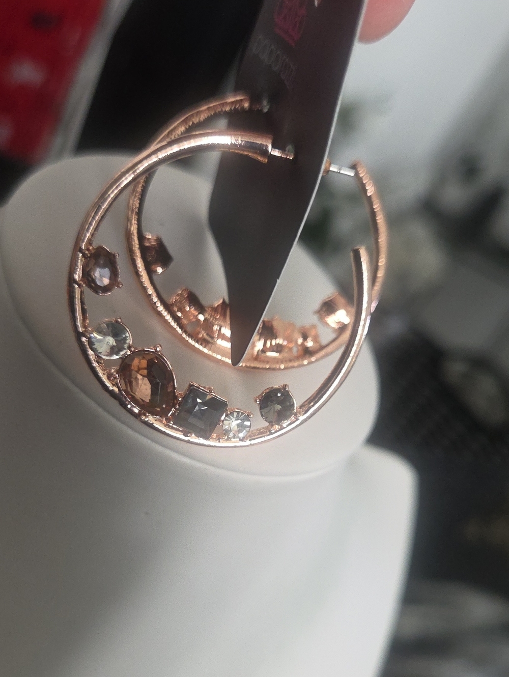 Paparazzi Attractive Allure Rose Gold Hoop Earrings NWT